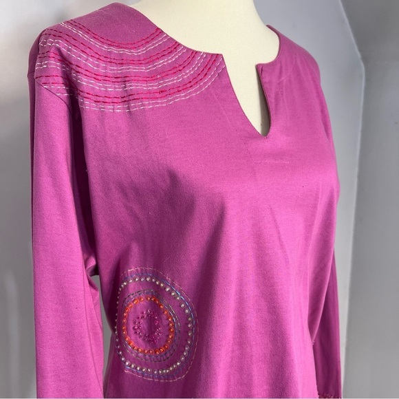 Michael Simon purple long sleeve top and skirt matching set coord set for spring - Picture 10 of 10